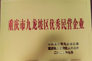 公司獲評“九龍坡區(qū)優(yōu)秀民營企業(yè)”稱號